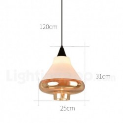 Nordic Modern Contemporary Chandelier with Glass Shade