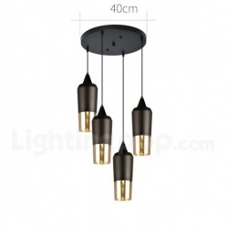 Nordic Modern Contemporary Chandelier with Glass Shade