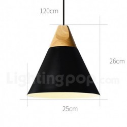 Nordic Macaron Modern Contemporary 1 Light Wood Chandelier