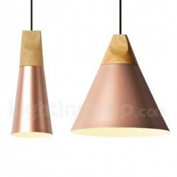 Nordic Macaron Modern Contemporary 1 Light Wood Chandelier