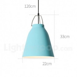 Nordic Round Modern Contemporary 1 Light Macaron Chandelier