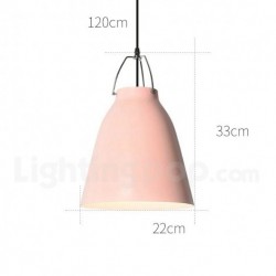 Nordic Round Modern Contemporary 1 Light Macaron Chandelier