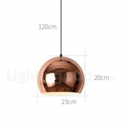 Nordic Modern Contemporary Gold Round 1 Light Chandelier