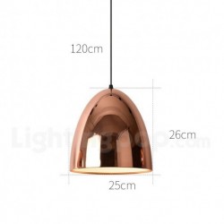 Nordic Modern Contemporary Gold Round 1 Light Chandelier