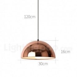 Nordic Modern Contemporary Gold Round 1 Light Chandelier