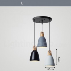 European 3 Light Modern Contemporary Chandelier