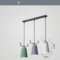 European 3 Light Modern Contemporary Chandelier