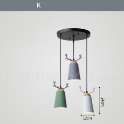 European 3 Light Modern Contemporary Chandelier