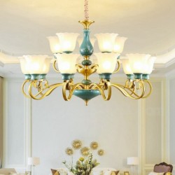 European Macaron Chandelier