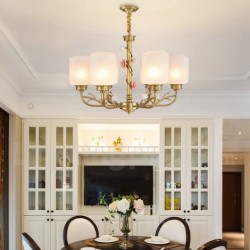 Pure Brass European American Chandelier