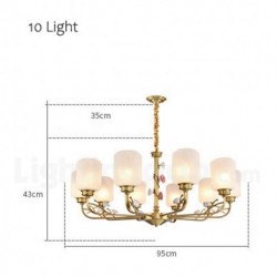 Pure Brass European American Chandelier