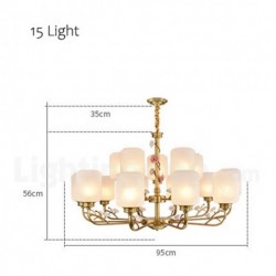 Pure Brass European American Chandelier