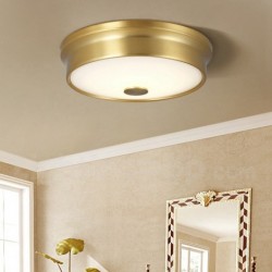 Rustic / Lodge Nordic Pure Brass Ceiling Light