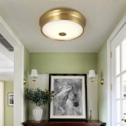 Rustic / Lodge Nordic Pure Brass Ceiling Light