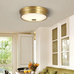 Rustic / Lodge Nordic Pure Brass Ceiling Light