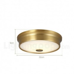 Rustic / Lodge Nordic Pure Brass Ceiling Light