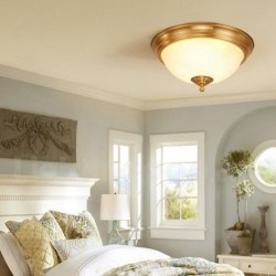 European Pure Brass American Ceiling Light