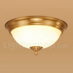 European Pure Brass American Ceiling Light