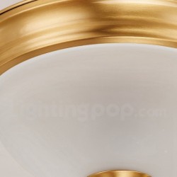 European Pure Brass American Ceiling Light