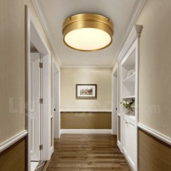 American Pure Brass Round Ultra-thin Ceiling Light