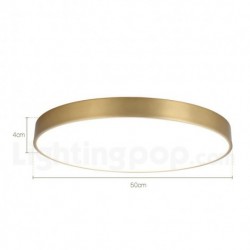 American Pure Brass Round Ceiling Light