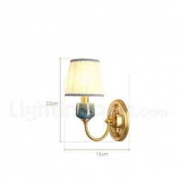 European Modern Contemporary Pure Brass Wall Light