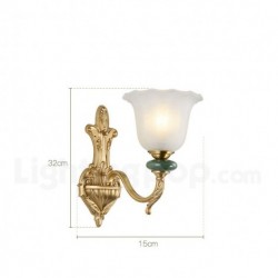 European Pure Brass American Wall Light