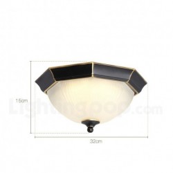 European Rustic Nordic Pure Brass Ceiling Light