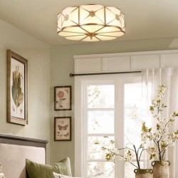 New Arrival European American Pure Brass Flush Mount Ceiling Light