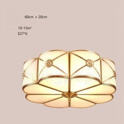 New Arrival European American Pure Brass Flush Mount Ceiling Light