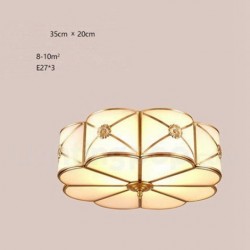 New Arrival European American Pure Brass Flush Mount Ceiling Light