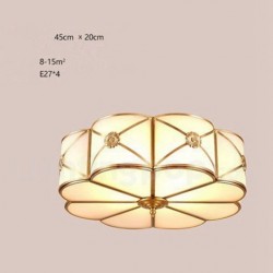 New Arrival European American Pure Brass Flush Mount Ceiling Light