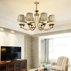 American Modern Contemporary Pure Brass Nordic Chandelier