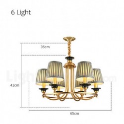 American Modern Contemporary Pure Brass Nordic Chandelier