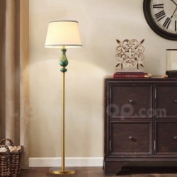 Pure Brass European Modern Contemporary Ceramics Floor Lamp