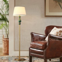 Pure Brass European Modern Contemporary Ceramics Floor Lamp
