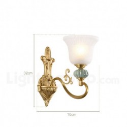 European Pure Brass Wall Light