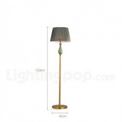 European Modern Contemporary Pure Brass Ceramics Floor Lamp