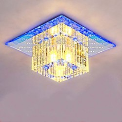 10CM Mini Crystal Ceiling Lamp Spotlight LED SMD 3W Creative Lamp Tube Light Colorful Color Square Dome Light