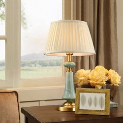 European Pure Brass Ceramics Modern Contemporary Table Lamp