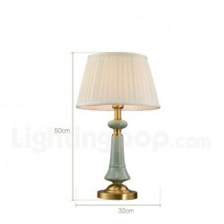 European Pure Brass Ceramics Modern Contemporary Table Lamp