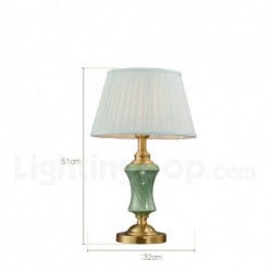 European Pure Brass Ceramics Modern Contemporary Table Lamp