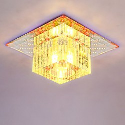 10CM Mini Crystal Ceiling Lamp Spotlight LED SMD 3W Creative Lamp Tube Light Colorful Color Square Dome Light
