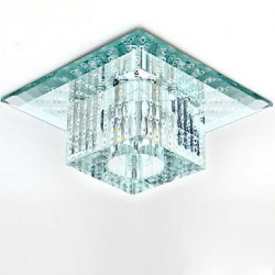 10CM Mini Crystal Ceiling Lamp Spotlight LED SMD 3W Creative Lamp Tube Light Colorful Color Square Dome Light