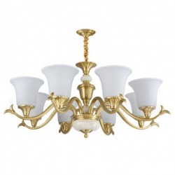 Retro European Pure Brass Rustic / Lodge Chandelier