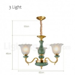 European Retro Pure Brass Macaron Chandelier