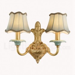 European Pure Brass Modern Contemporary Wall Light