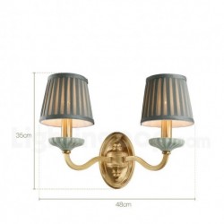 European Pure Brass 1 Light 2 Light American Wall Light