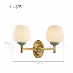 European Pure Brass Rustic / Lodge Modern Contemporary Wall Light