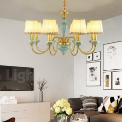 American Pure Brass Retro European Chandelier